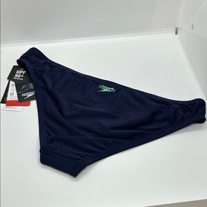 Speedo Women Dark Blue Swim Brief NWT  medium size